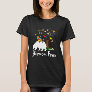 Camiseta Stepmom Bear Autism Awareness Love Support