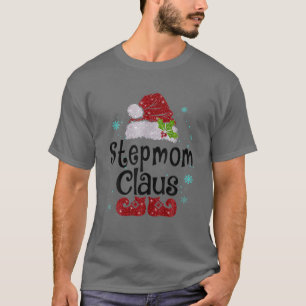 Camiseta Stepmom Claus Navidades Pajama Family Mating Xma