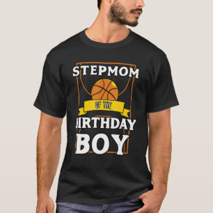 Camiseta Stepmom Del Birthday Baller Basketball Bday Par