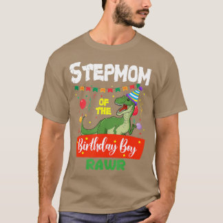 Camiseta Stepmom Del Niño Nacimiento Dinosaur Raptor Funny