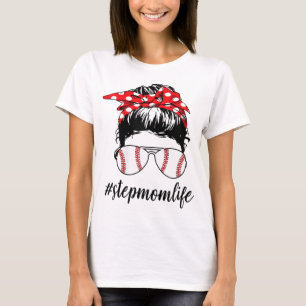 Camiseta Stepmom Life Softball Baseball Funny Stepmomlife M