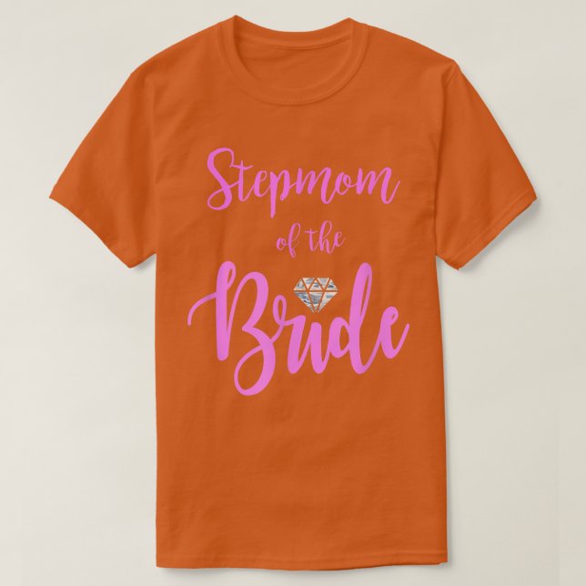 Camiseta Stepmom Of The Bride T  Stepmother Wedding Ring Pi (Diseño del anverso)