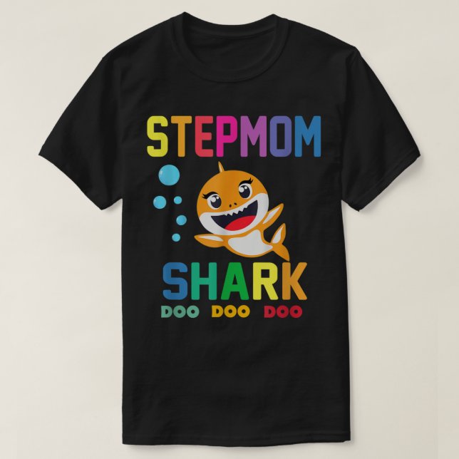 Camiseta Stepmom Shark Shirt Stepmom Shark Lover (Diseño del anverso)