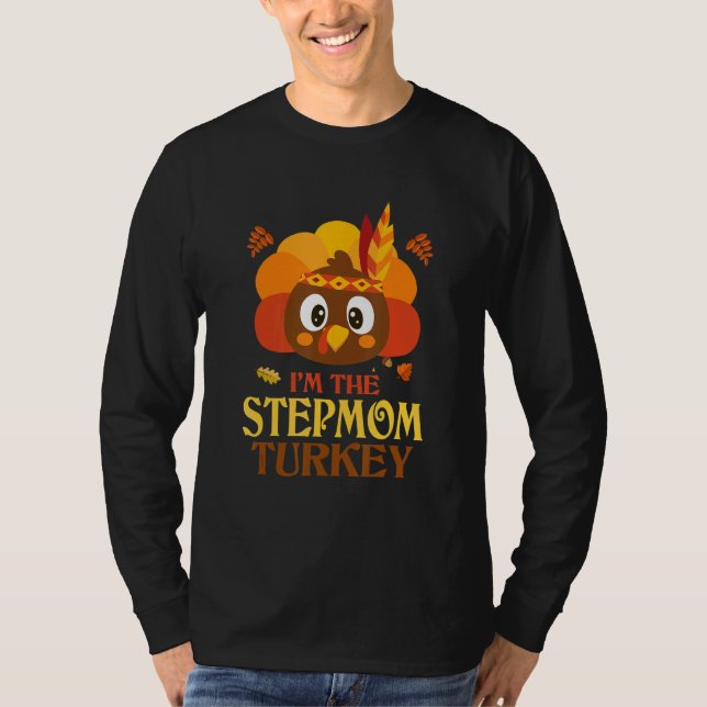 Camiseta Stepmom Turkey Family Matching Thanksgiving Christ (Anverso)