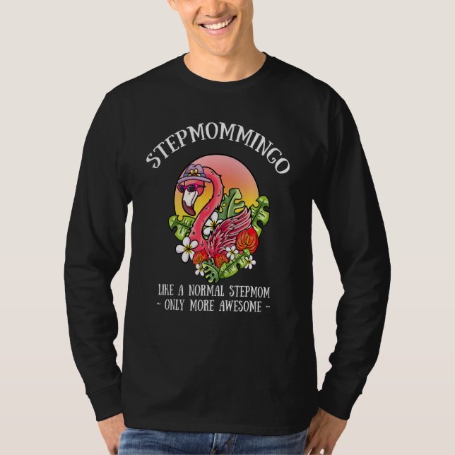 Camiseta Stepmommingo Stepmom Flamingo Stepmommy (Anverso)