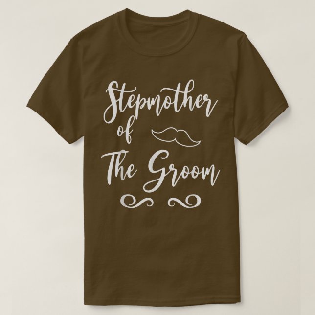 Camiseta Stepmother of Groom & Bride Wedding Matching  (Diseño del anverso)