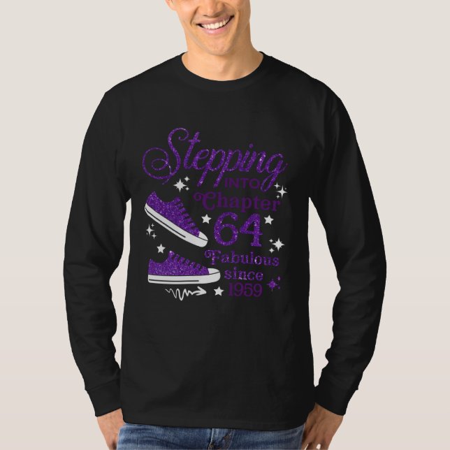 Camiseta Stepping Into Chapter 64 Fabulous Since 1959 (Anverso)