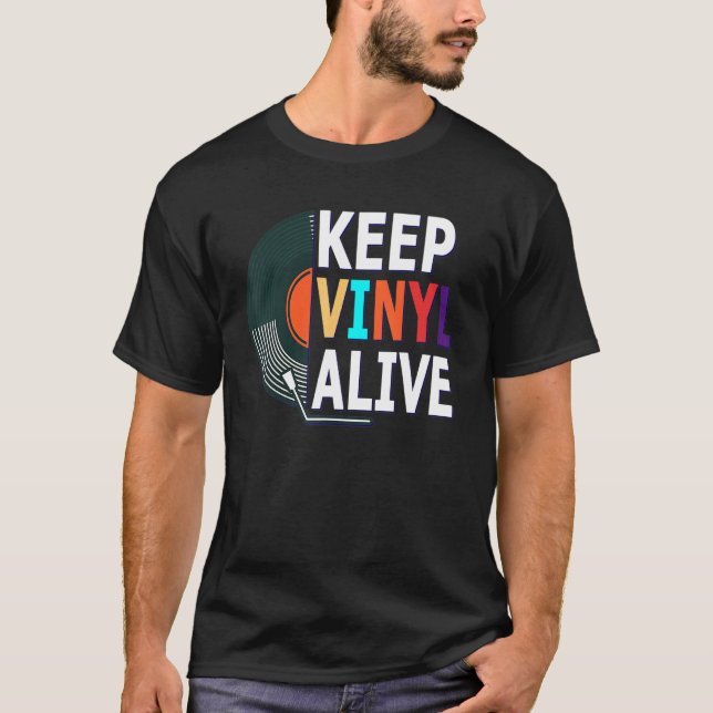 Camiseta Stereo Vinyl Grabar Buff Music Disk Player Audio A (Anverso)
