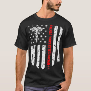 Camiseta Sterie Process Technician American Flag Patriotic
