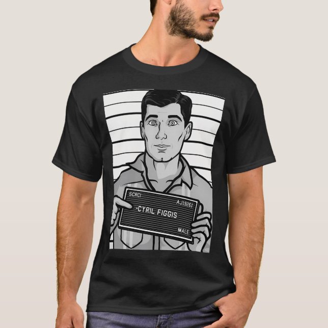 Camiseta Sterling Archer Mugshot (Anverso)