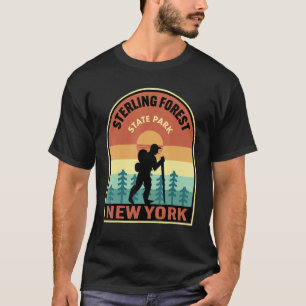 Camiseta Sterling Forest State Park New York Retro Senderis