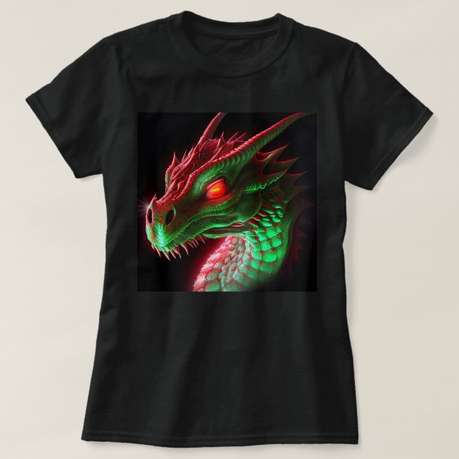 Camiseta Stern Dragon Red y Green (Diseño del anverso)