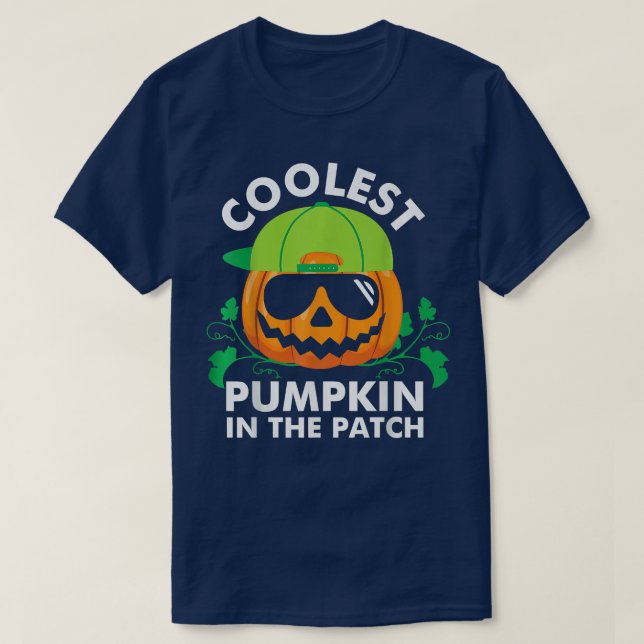 Camiseta Sterry Halloween escoba de diseño con calabaza gra (Diseño del anverso)