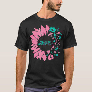 Camiseta Stethos, asistente médico de Enfermería de flores 