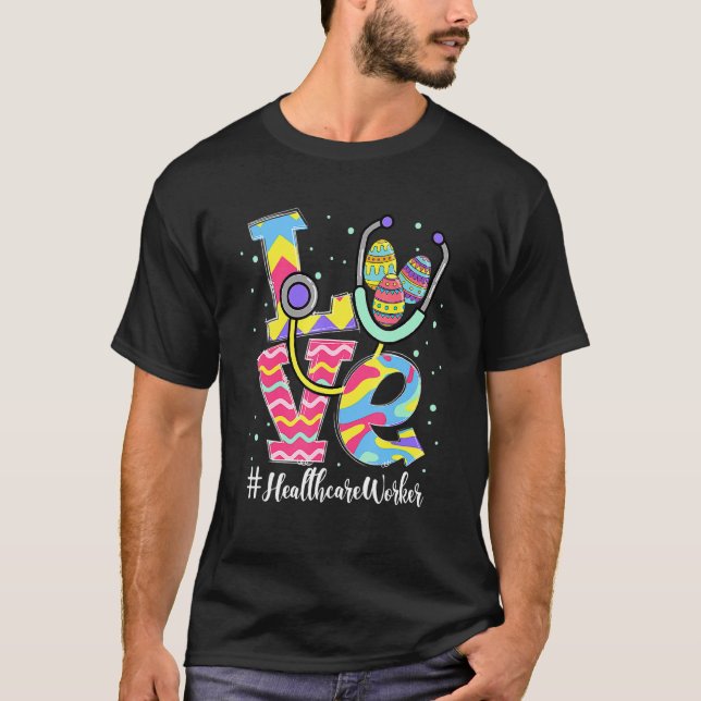 Camiseta Stethoscope Amor A Los Trabajadores De La Salud Hu (Anverso)