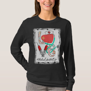 Camiseta Stethoscope Auxiliar Médico Enfermera de vida Bunn