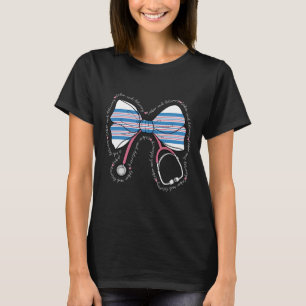 Camiseta Stethoscope Coquette Bow Ba1