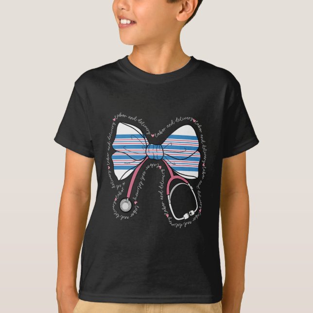 Camiseta Stethoscope Coquette Bow Ba1 (Anverso)