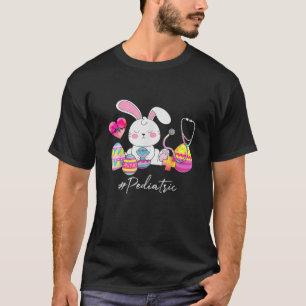 Camiseta Stethoscope Cute Bunny Pediatric Nurse Easter Day