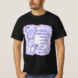Camiseta Stethoscope Enfermera cardiaca perinatal
