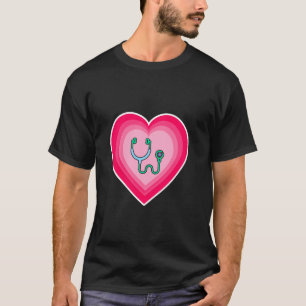 Camiseta Stethoscope Enfermera del Hospital de Medicina del