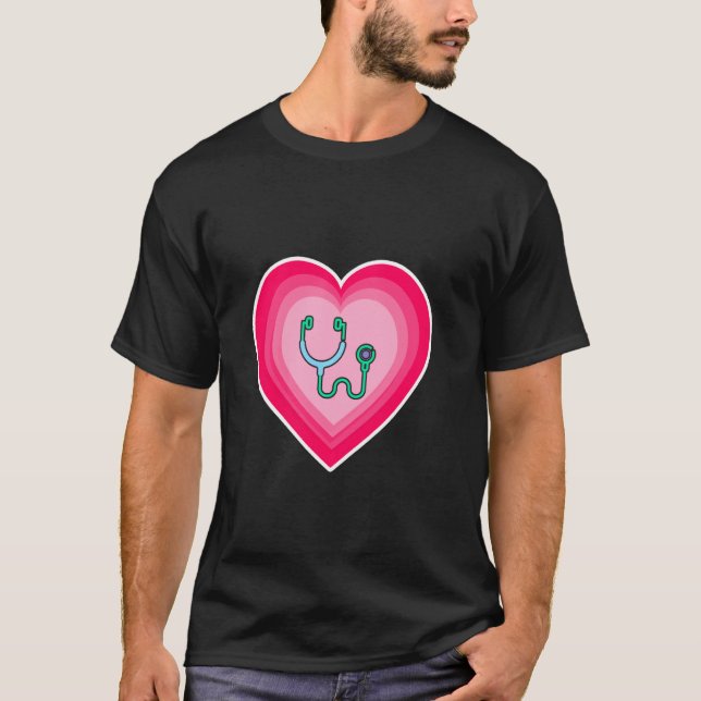 Camiseta Stethoscope Enfermera del Hospital de Medicina del (Anverso)