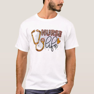 Camiseta Stethoscope Enfermeras Gráficas Día Semana de Enfe