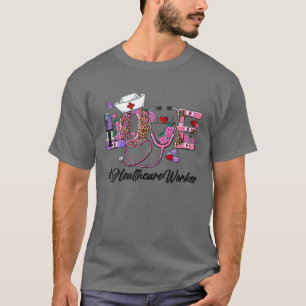 Camiseta Stethoscope Enfermería de Amor Cute Valentines Hea