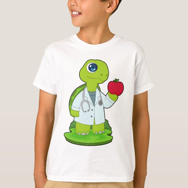 Camiseta Stethoscope, Médico de tortuga (Anverso)
