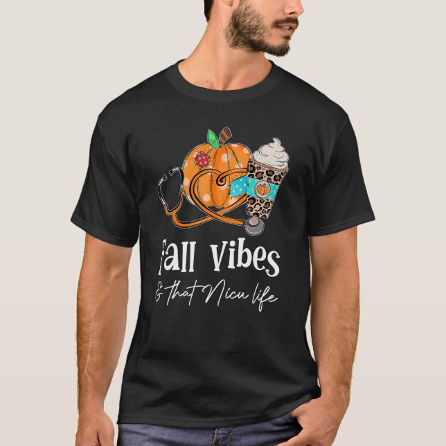 Camiseta Stethoscope Pumkin Llama A Los Vibes Que El Divert (Anverso)