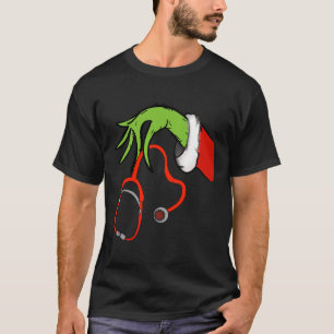 Camiseta Stethoscope Santa Funny Navidades Xmas Enfermera N
