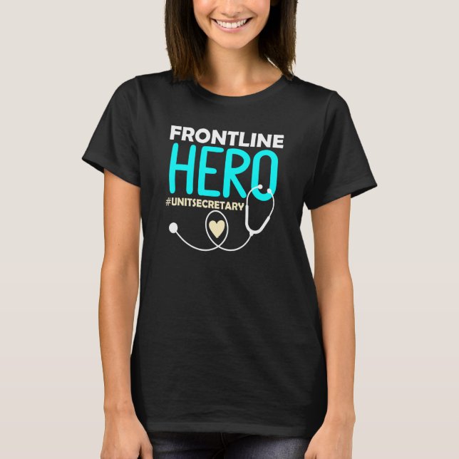 Camiseta Stethoscope, Secretario de la Unidad Médica Hero F (Anverso)