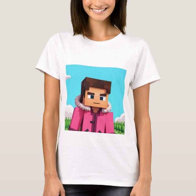Camiseta Steve de Minecraft (Anverso)