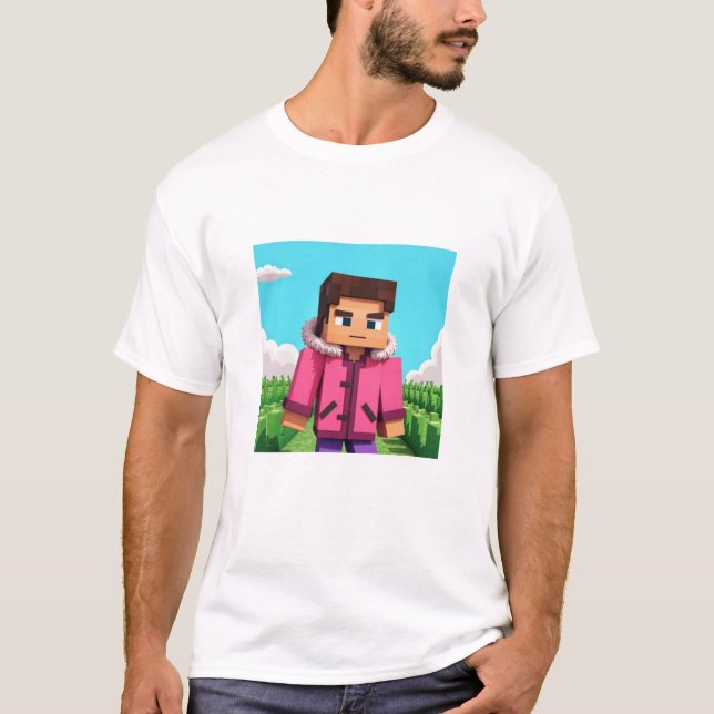 Camiseta Steve de Minecraft (Anverso)