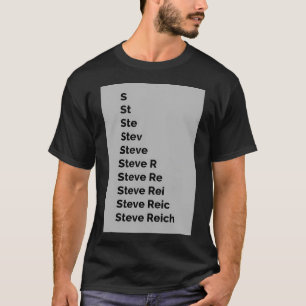 Camiseta Steve Reich