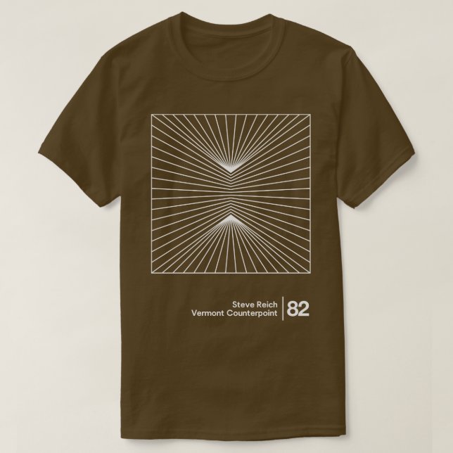 Camiseta Steve Reich Diseño Gráfico Minimalista Original (Diseño del anverso)