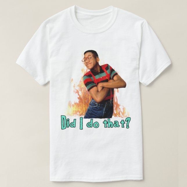 Camiseta Steve Urkel- ¿Hice eso? (Diseño del anverso)
