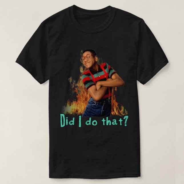 Camiseta Steve Urkel- ¿Hice eso? (Diseño del anverso)