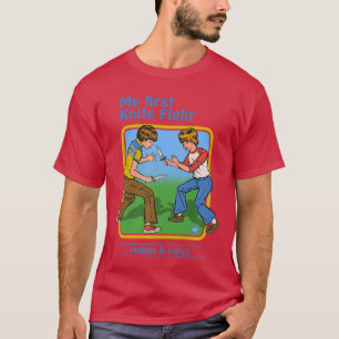 Camiseta Steven Rhodes Mi primera pelea con cuchillo Retro