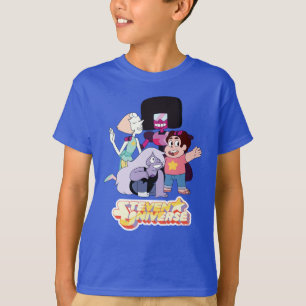 Camiseta Steven Universe   Crystal Gem Group Huddle