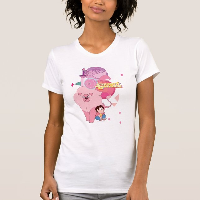 Camiseta Steven Universe | Legado Rosa Quartz (Anverso)