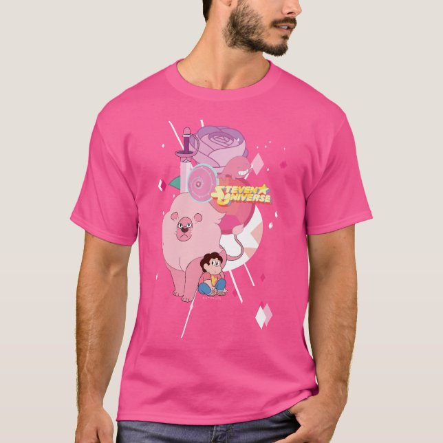 Camiseta Steven Universe | Legado Rosa Quartz (Anverso)