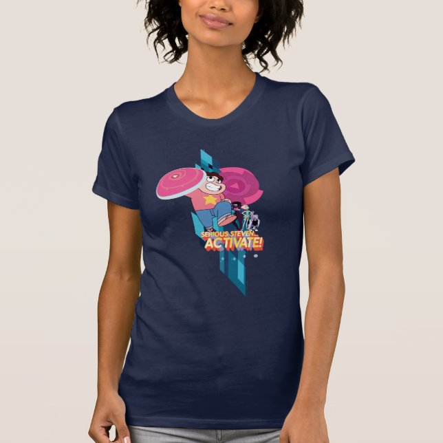 Camiseta Steven Universe | Steven serio... ¡Activa! (Anverso)