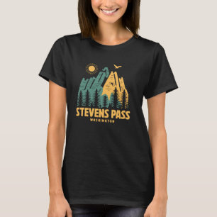 Camiseta Stevens Pass Mountains Caminando por Washington al