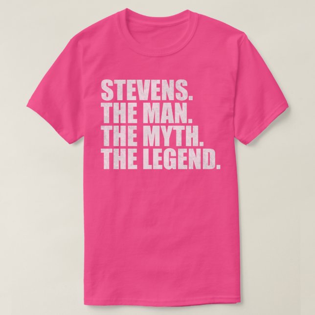 Camiseta StevensStevens apellido Stevens apellido Steve (Diseño del anverso)