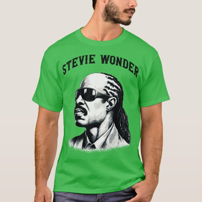 Camiseta Stevie Wonder (Anverso)