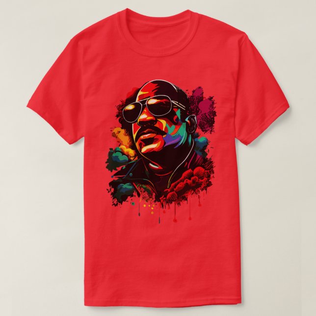 Camiseta Stevie Wonder 1 (Diseño del anverso)