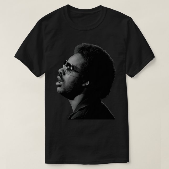 Camiseta Stevie Wonder __ Estilo de época __ Diseño de arte (Diseño del anverso)
