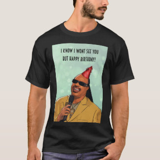 Camiseta Stevie Wonder - feliz cumpleaños Tarjeta de felici