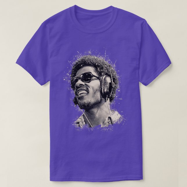 Camiseta Stevie Wonder Sunglass (Diseño del anverso)